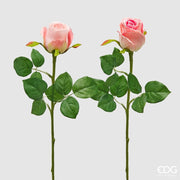 EDG Enzo De Gasperi Rosa Bocciolo Olis 3 Fg Ramo Ass. H 51 Cm Kunstblume Rose 1 Stück