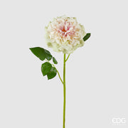 EDG Enzo De Gasperi Rosa Jumbo Ast mit Blättern H 80 cm Ø 18 cm Künstliche Pflanze Farbe Grün Rosa