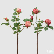 EDG Enzo De Gasperi Rosa Olga Olis Zweig Sortiert H 62 cm Künstliche Rose 1 Stk