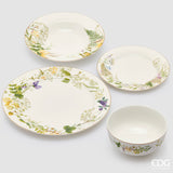 edg enzo de gasperi edg enzo de gasperi set piatti fiorimix fondi piatti frutta ciotoli 24 pz giallo verde ean 8059824654663