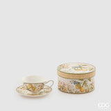edg enzo de gasperi edg enzo de gasperi tazza da te con piatto porcellana h 7 cm d 15 cm 300 ml confezione regalo giallo ean 8056372397332