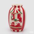 edg enzo de gasperi edg enzo de gasperi vaso anfora cavallo giostra h33 24 cm bianco rosso decorazione natalizia ean 8059824663559