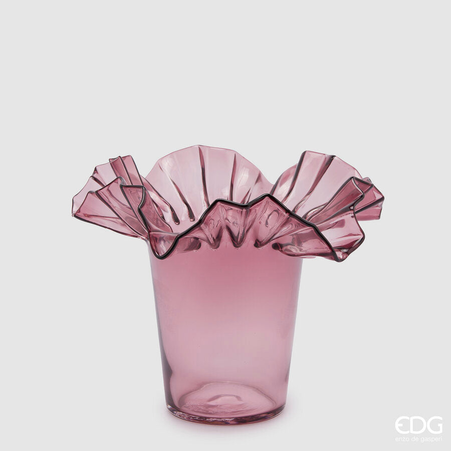 edg enzo de gasperi edg enzo de gasperi vaso balze svasato h 27 cm d 345 cm rosa antico ean 8059824336132