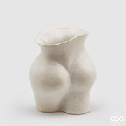 EDG Enzo De Gasperi Vase Chakra Booty H 26 cm 22 x 16 cm Keramik Weiß
