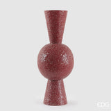 edg enzo de gasperi edg enzo de gasperi vaso crackle geometrir h 66 cm d 26 cm metallo dark pink ean 8059824541871