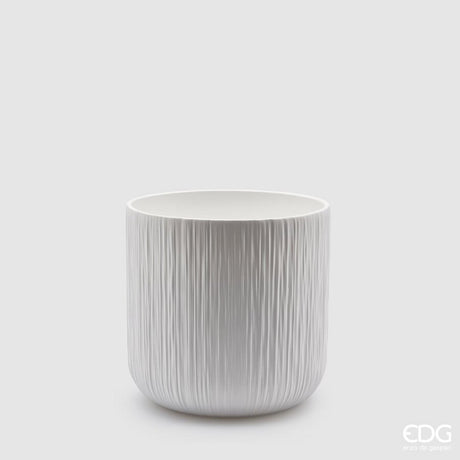 edg enzo de gasperi edg enzo de gasperi vaso gen h 145 cm d 15 cm ceramica waterproof colore bianco ean 8059824284723