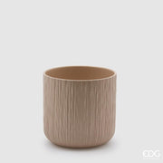 EDG Enzo De Gasperi Vase Gen Sand Keramik Relief 15 cm