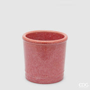 EDG Enzo De Gasperi Vaso Glaze Zylinder Koralle Keramik 18 cm
