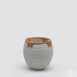 edg enzo de gasperi edg enzo de gasperi vaso in terracotta con corde h 15 cm d 15 cm grigio vaso decorativo naturale design moderno ean 8059824127488