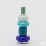 edg enzo de gasperi edg enzo de gasperi vaso strati h 40 cm d 16 cm waterproof vetro mix verde ean 8059824632524