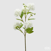 EDG Enzo De Gasperi Viburnum Zweig x5 mit Blättern Künstliche Pflanze H 80 cm D 10 cm Weiß