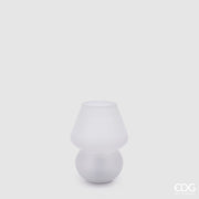 EDG Enzo De Gasperi Lampada Aura da Tavolo Usb Abatjour H 15 Cm D 12 Cm  Bianco