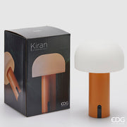 EDG Enzo De Gasperi Lampada Kiran Pilz-Tischlampe USB H 22 cm D 15 cm Orange