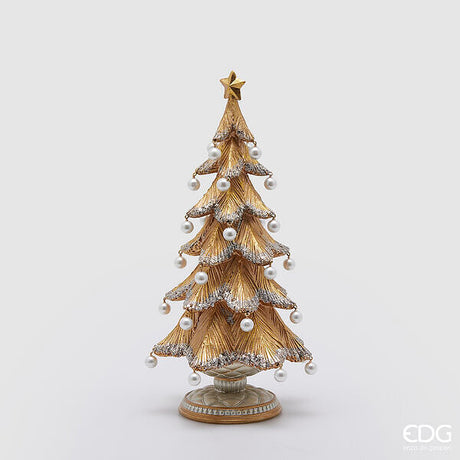 edg enzo de gasperi pino poly con perle h 36 cm d 19 cm oro argento ean 8059824416124