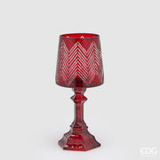 EDG Enzo De Gasperi Kerzenhalter Tischleuchte H 30 Cm D 13 Cm Rot