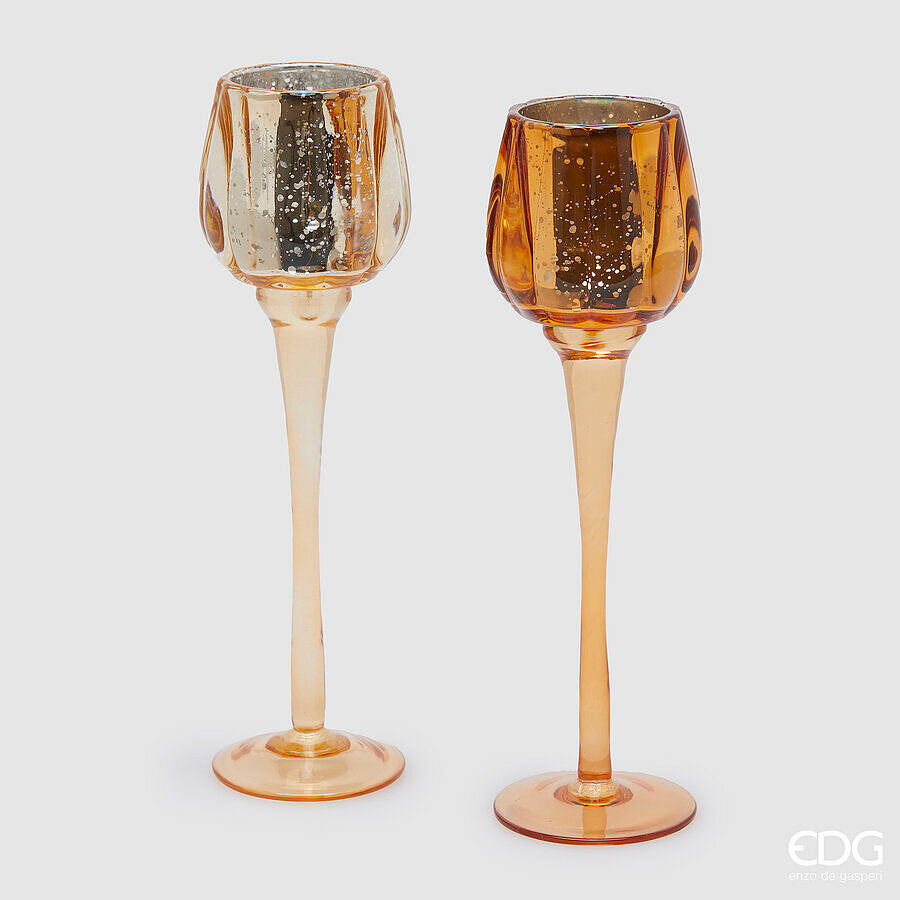 edg enzo de gasperi portacandela calice natale h 27 5 cm d 8 cm amber 1 pz ean 8059824408532
