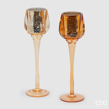 edg enzo de gasperi portacandela calice natale h 27 5 cm d 8 cm amber 1 pz ean 8059824408532