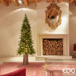 edg_enzo de gasperi edg_enzo de gasperi albero di natale pino slim h 180 cm 360 miniled d 71 cm uso interno verde ean 8056372828416