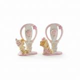 Bomboniera Cremino Ballon Rosa Etm 8 cm, calamita decorativa per battesimo e nascita bimba. Due varianti: contattaci.