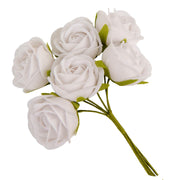 ETM Blumendeko Gastgeschenk 4 cm Weiß 12 Stück