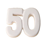 etm etm gesso 50 anni bomboniera applicazione 35 cm bianco 12 pz ean 8053853834652