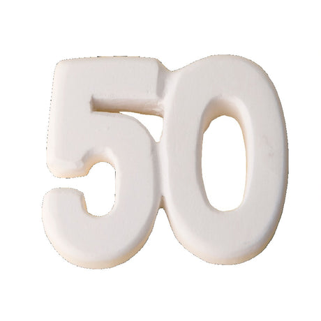 etm etm gesso 50 anni bomboniera applicazione 35 cm bianco 12 pz ean 8053853834652
