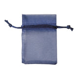 etm etm sacchetto bag organza con tirante bomboniera portaconfetti 8 x 10 cm blu 10 pz ean 8057500588851