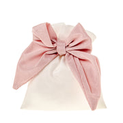ETM Glitzer-Geschenktüte Schleife Bag 10 x 12 cm Rosa 12 Stück