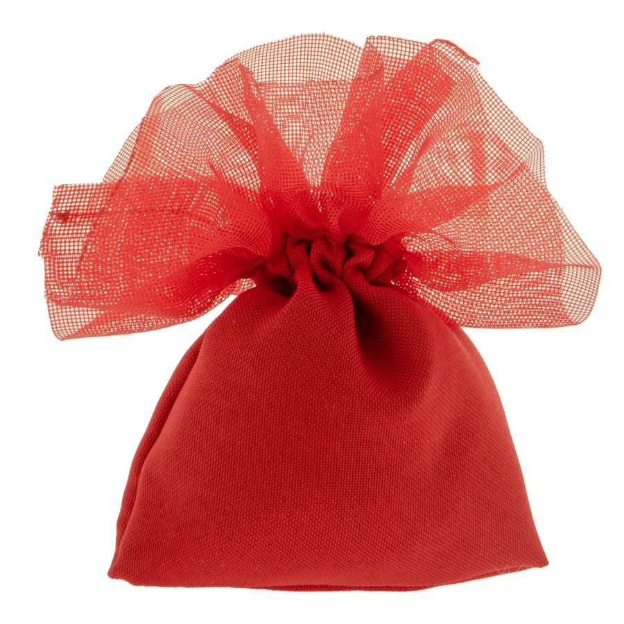 etm etm sacchetto ciuffo bag bomboniera portaconfetti laurea 10 x 13 cm rosso 12 pz ean 8057500586819