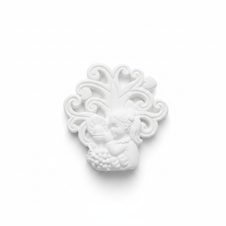 Gesso Albero della Vita con bimba comunione Etm, 4,5 cm 12 PZ: bomboniera e segnaposto fai-da-te. ean 8059973107034