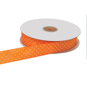 ETM Doppeltes Satinband Pois 25 mm 50 m Orange