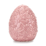 Fade Floral Egg Dekoratives Ei 13,5 x 16,5 cm Rosa