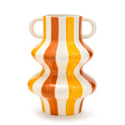 Fade Vase Gioia 20 x 28 Cm Orange Weiß