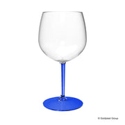 Gold Plast Bicchiere Balloon Tonic + Gambo Blu Trasparente 582 Cc