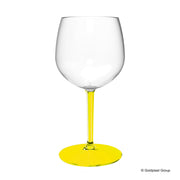 Gold Plast Bicchiere Balloon Tonic + Gambo Giallo Trasparente 582 Cc