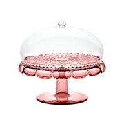GUZZINI Serviertablett mit Haube Vanity Bio-Based D 30 cm Rot