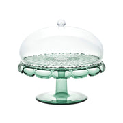 GUZZINI Serviertablett mit Glocke Vanity Bio-Based D 30 cm Grün