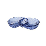 GUZZINI Antipastiera Vanity 29,5 x 18,5 cm Kristall Acryl Blau