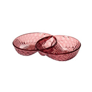 GUZZINI Antipastiera Vanity 29,5 x 18,5 Cm Cristallo Acrilico Rosso