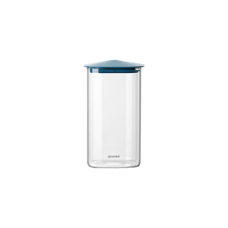 guzzini guzzini barattolo rettangolare fresh style 1 300 ml vetro tappo blu ean 8008392421856