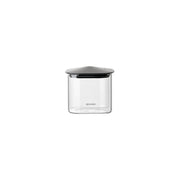 GUZZINI Rechteckiger Behälter Fresh & Style 600 ml Glas Schwarzer Deckel