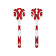 guzzini guzzini posate insalata natalizie harmonia melamina 298 x 10 cm table decor bianco rosso ean 8008392412694