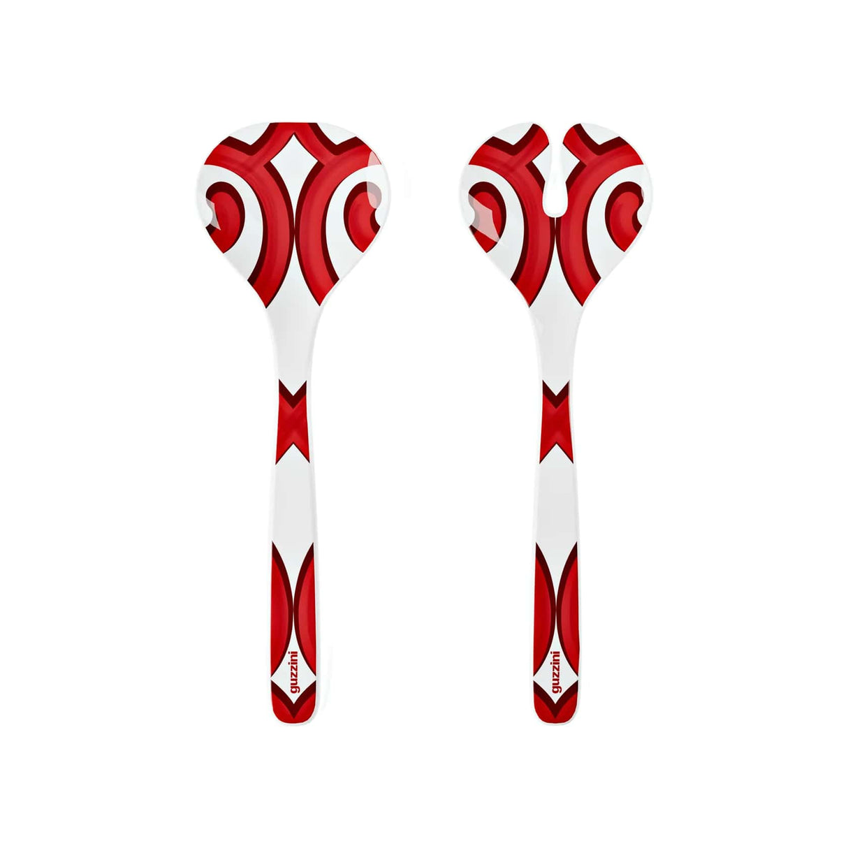 guzzini guzzini posate insalata natalizie harmonia melamina 298 x 10 cm table decor bianco rosso ean 8008392412694