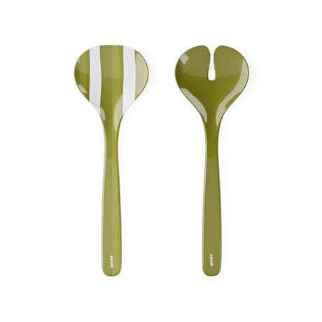guzzini guzzini posate insalata riviera melamina 298 cm bianco verde ean 8008392427056