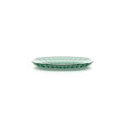 GUZZINI Ovales Tablett Klein Vanity Bio-Based 32 x 19,5 Cm Grün