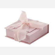 L'Arcolaio Box Glatte Dragees-Box 13 x 13 x 4 cm Bonbonniere Rosa mit Chiffon 1 Stk.