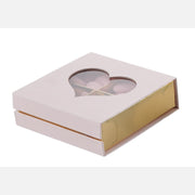 L'Arcolaio Box Telata Portaconfetti 13 x 13 x 4 cm Rosa mit Herz Bonbonniere 1 Stück