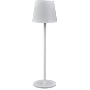 L'Arcolaio LED-Lampe Touch Wiederaufladbar H 38 cm 10 x 10 cm IP54 Round Pro Weiß