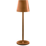 larcolaio larcolaio lampada led touch ricaricabile h 38 cm 10 x 10 cm ip54 round pro marrone ean 8051526263990