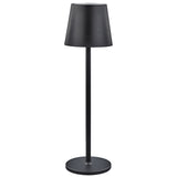 larcolaio larcolaio lampada led touch ricaricabile h 38 cm 10 x 10 cm ip54 round pro nera ean 8051526263419